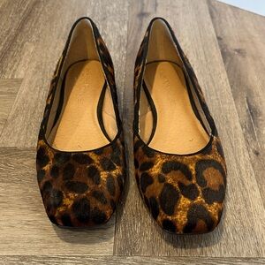 Crown Vintage Leopard Calf Hair Flats, 9.5